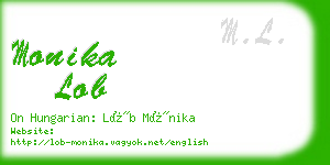 monika lob business card